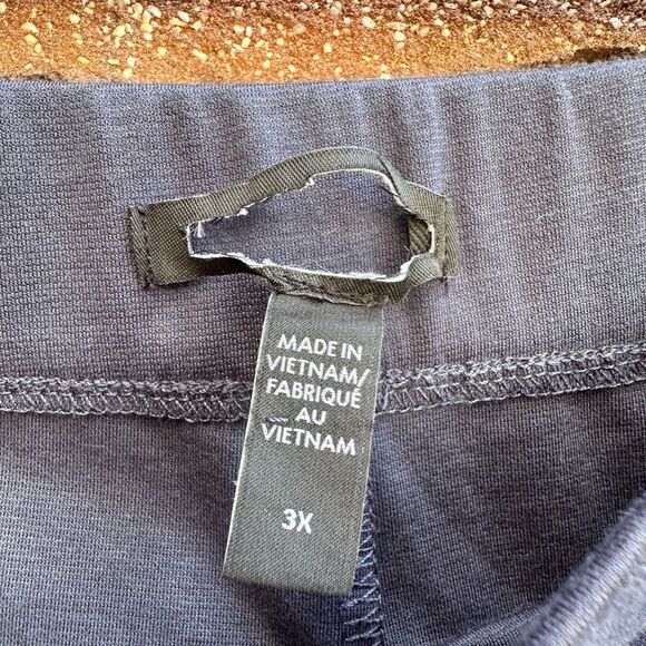 Eileen Fisher $218 Washable Flex Ponte Wide-Leg Pant In Ocean Blue 3X NEW - Picture 7 of 9